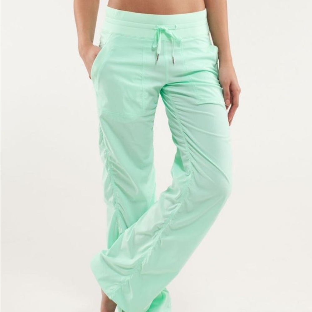 LULULEMON Dance Studio Pants Unlined Fresh Teal Size 4